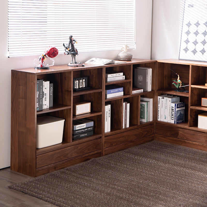 Mazonvintage-Harmonic Solid Walnut Square Bookcase