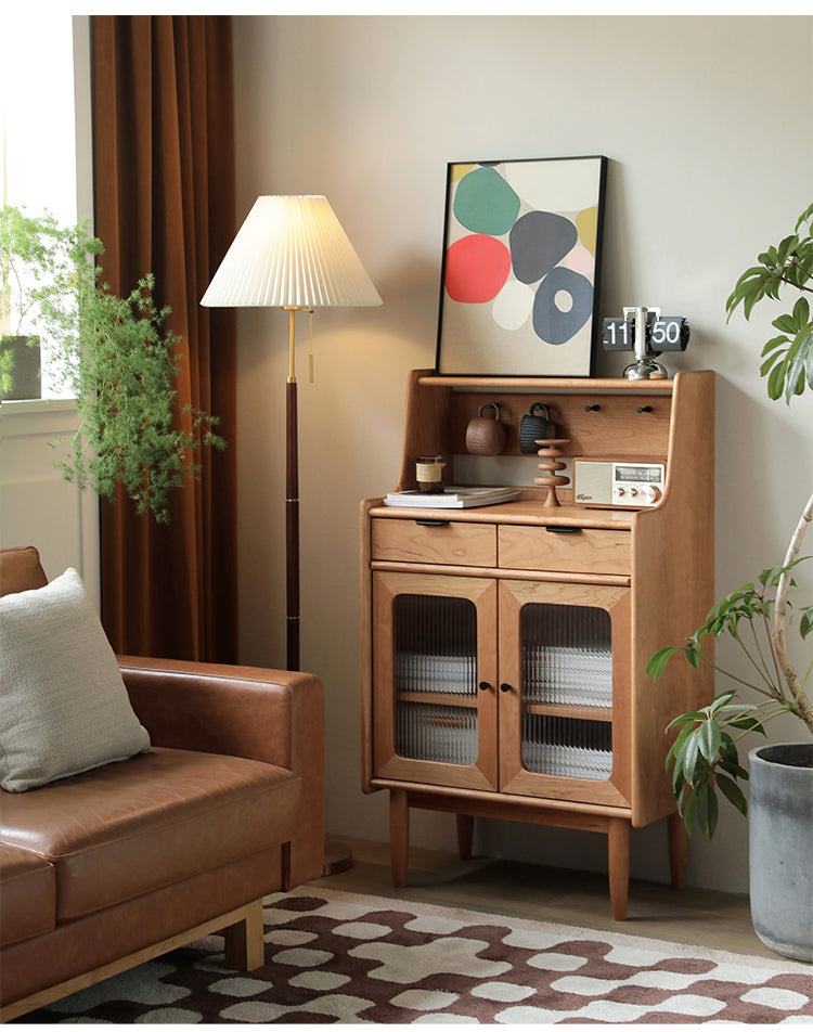 Mazonvintage-Small Black Walnut Wood Kitchen Cabinets