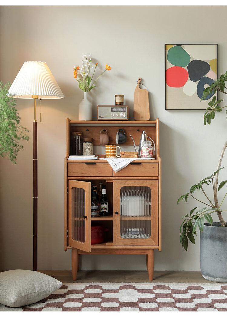 Mazonvintage-Small Black Walnut Wood Kitchen Cabinets
