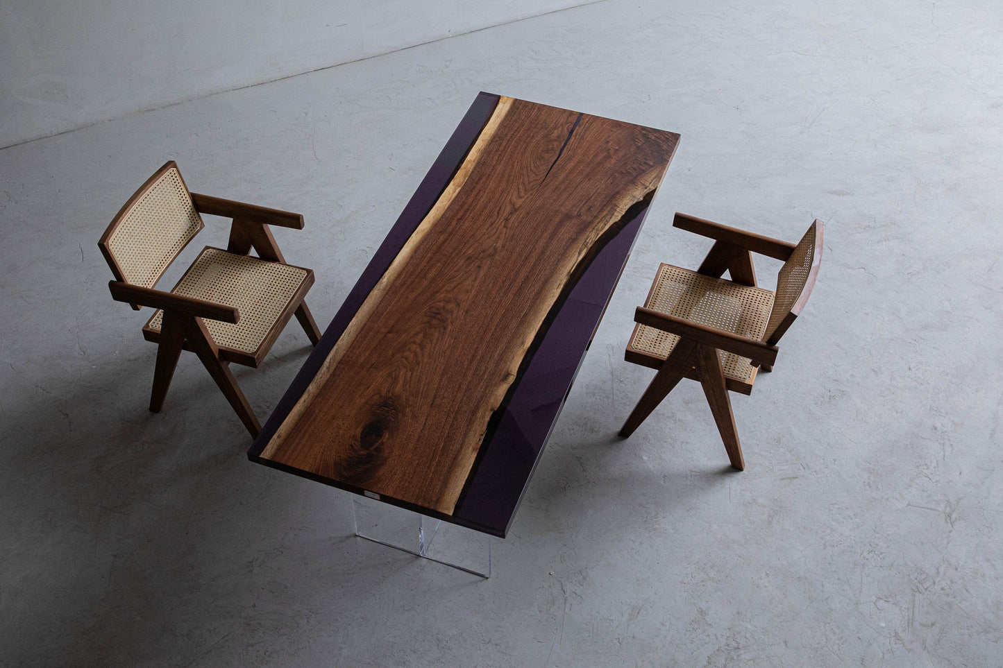 Mazonvintage-Elemental Handmade Single Epoxy Resin Table