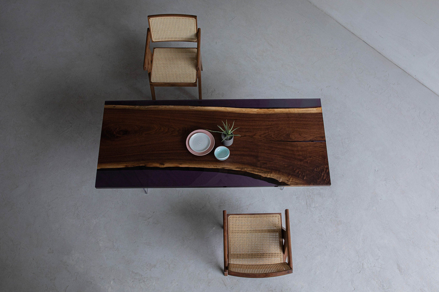 Mazonvintage-Elemental Handmade Single Epoxy Resin Table