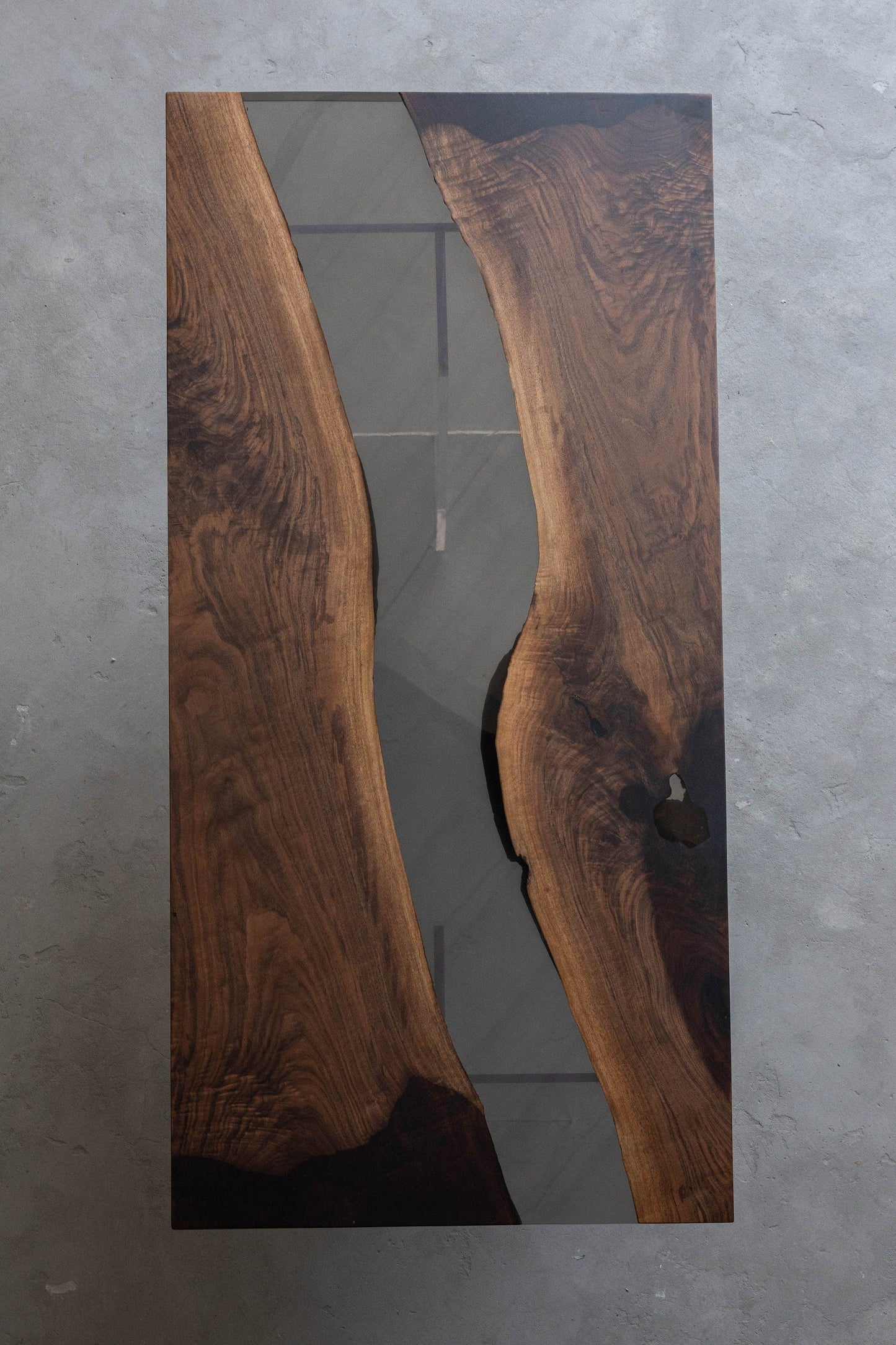 Mazonvintage-Custom solid America walnut Epoxy Resin River Table