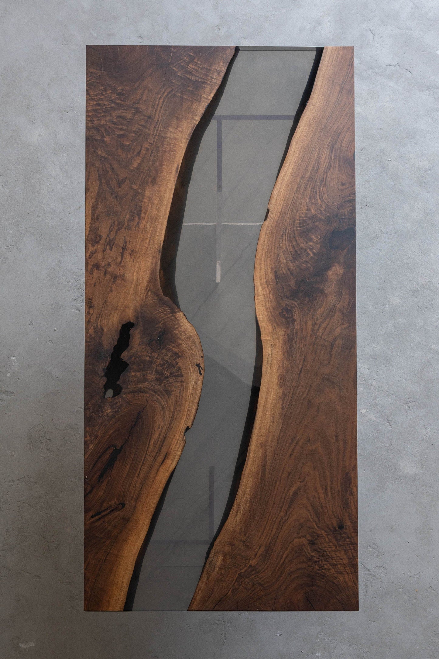 Mazonvintage-Custom solid America walnut Epoxy Resin River Table