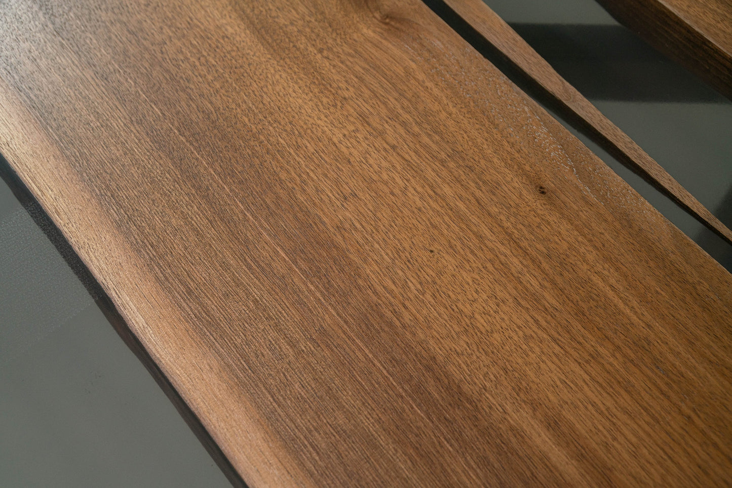 Mazonvintage-Large black walnut wood Epoxy Dining Table