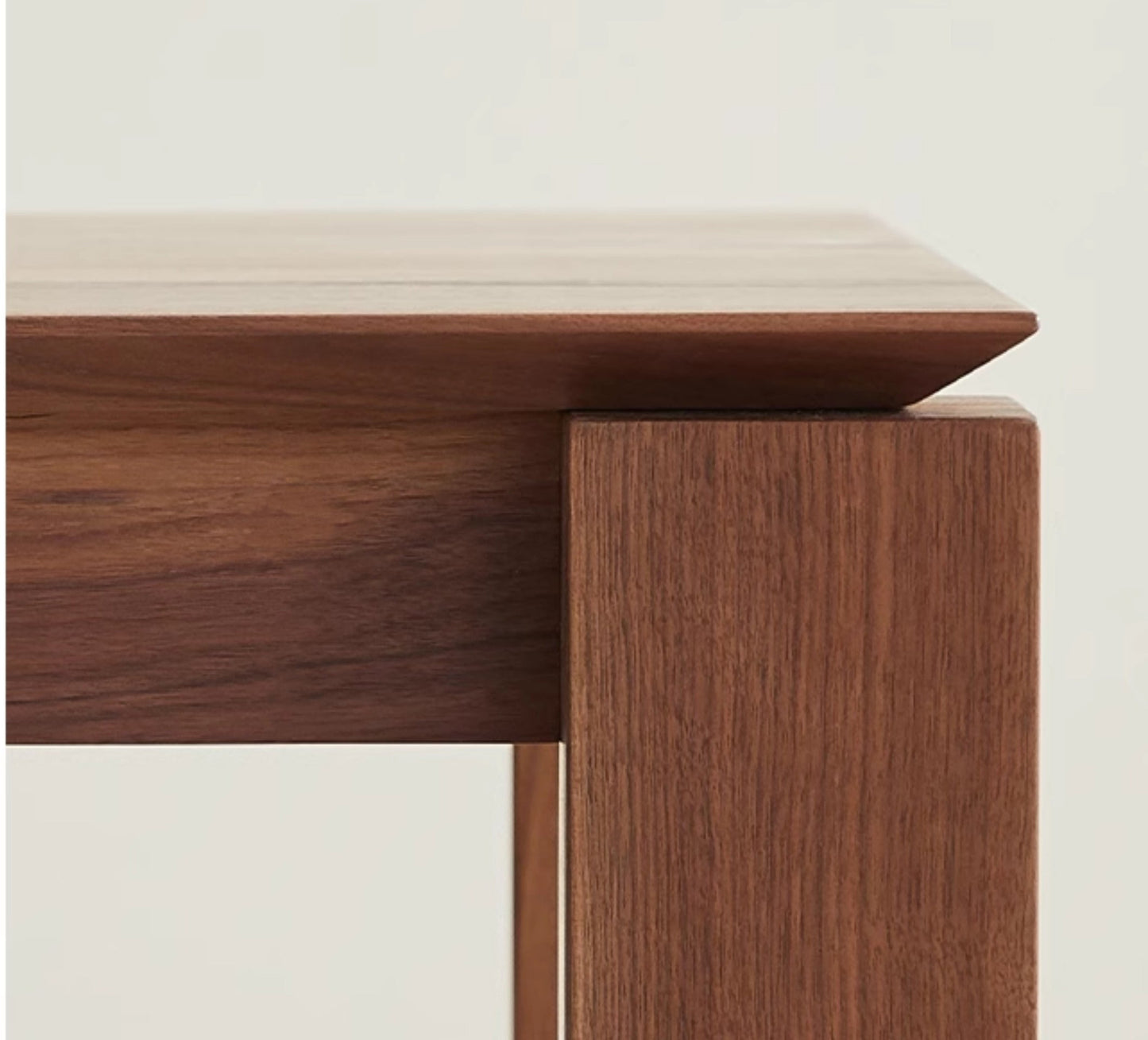 Mazonvintage-Haven Black Walnut Wood Table with Square Legs