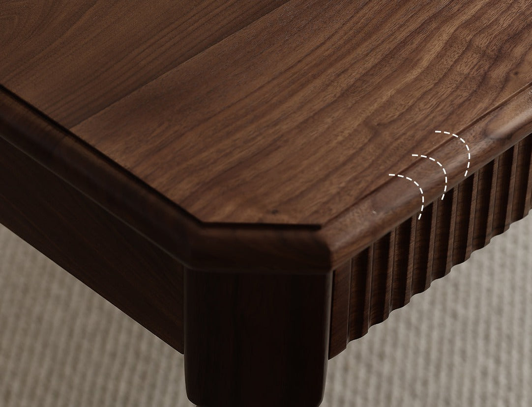 Mazonvintage-Mid-Century American Dark Walnut Wood Dining Table