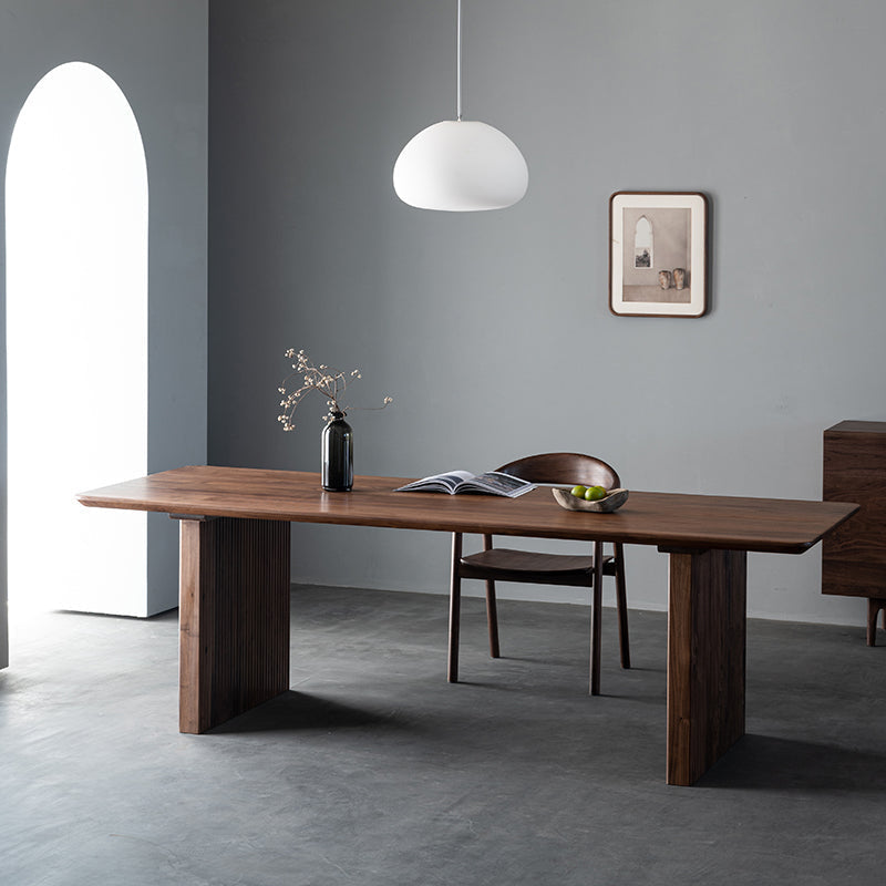 Mazonvintage-Artisan Minimalism Black Walnut Wood Table