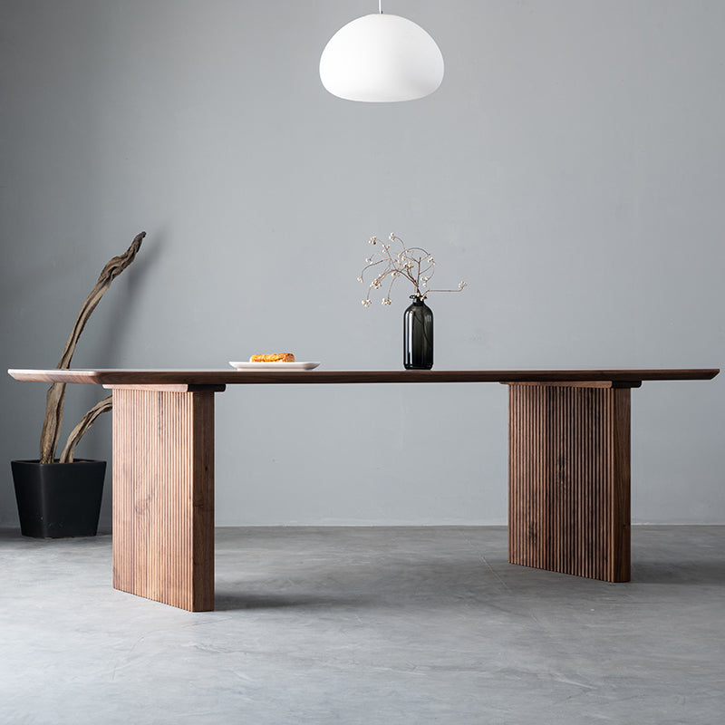 Mazonvintage-Artisan Minimalism Black Walnut Wood Table