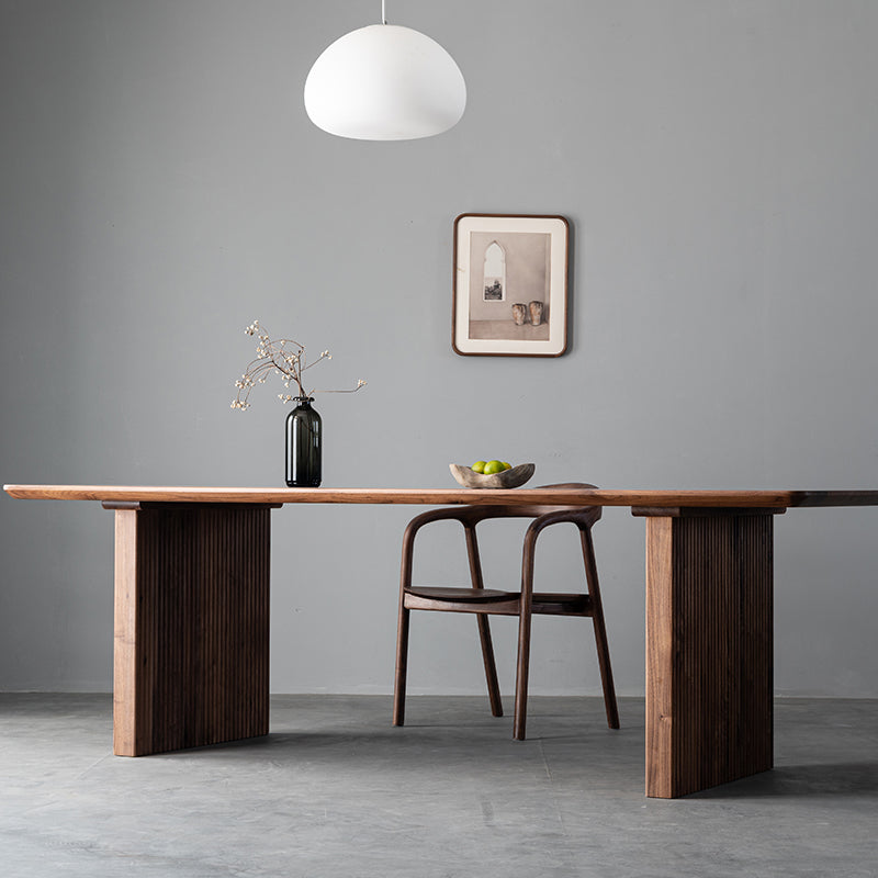 Mazonvintage-Artisan Minimalism Black Walnut Wood Table