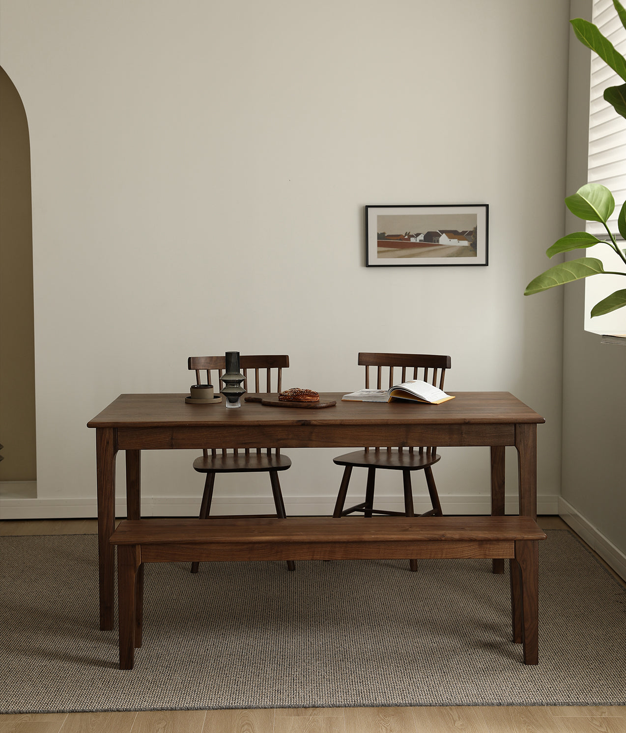 Mazonvintage-Vintage Charm Solid Wood Dining Table