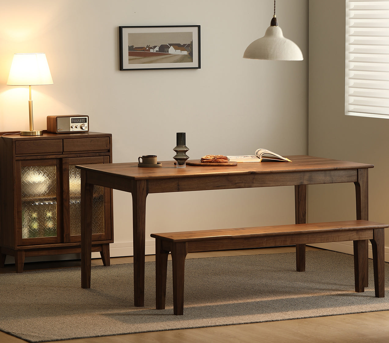 Mazonvintage-Vintage Charm Solid Wood Dining Table