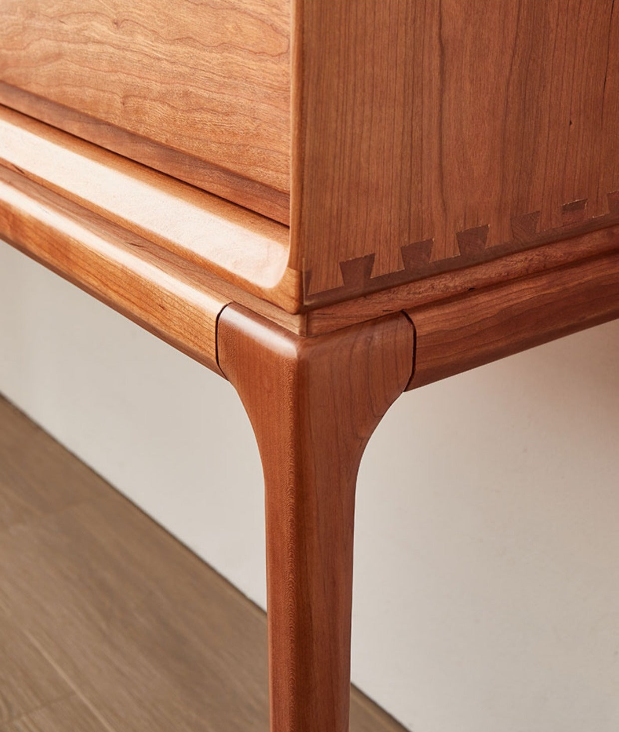 Mazonvintage-Oasis Antique 4 Drawers Solid Cherry Wood Console Table