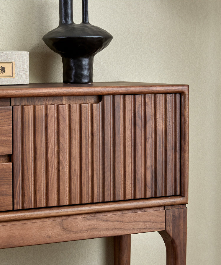 Mazonvintage-Blinds Design Black Walnut Wood Console Table