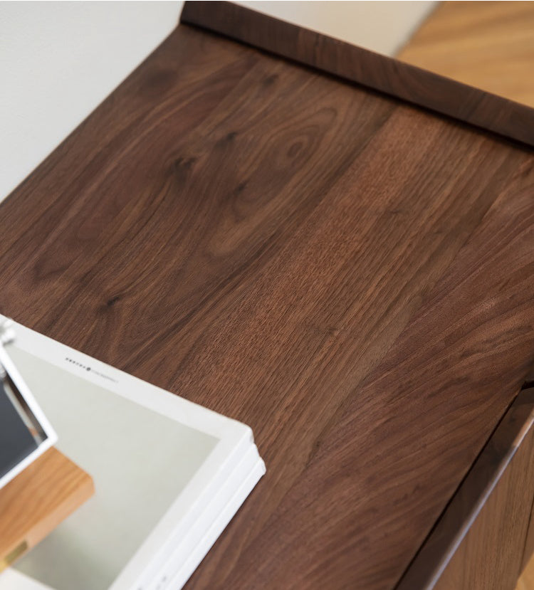 Mazonvintage-Tribe Link Up Drawers Black Walnut Wood Media Center