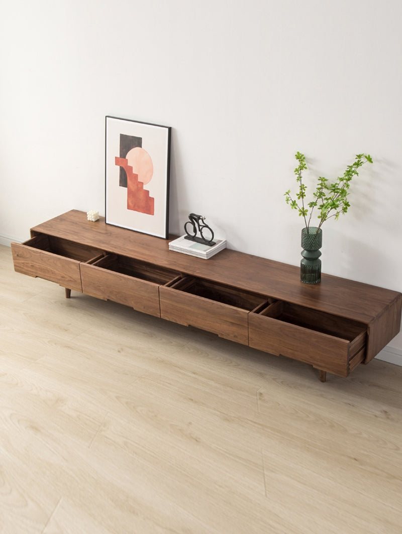 Mazonvintage-Urban Chic Black Walnut Wood Media Unit