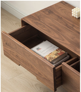 Mazonvintage-Urban Chic Black Walnut Wood Media Unit
