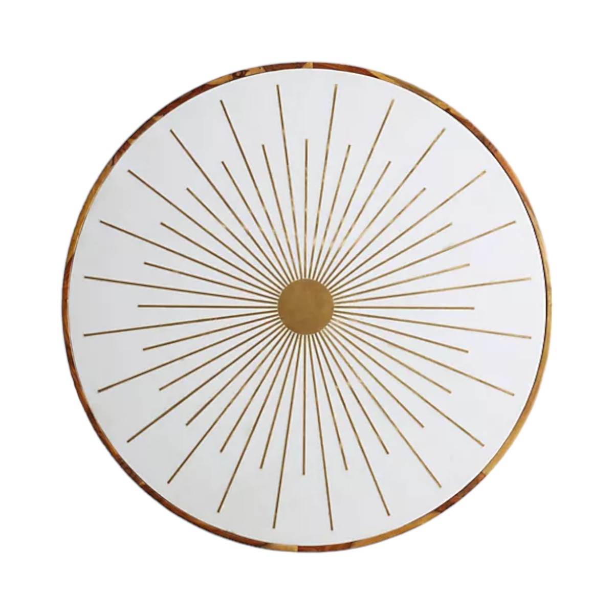 Maren Brass Starburst Round Coffee Table