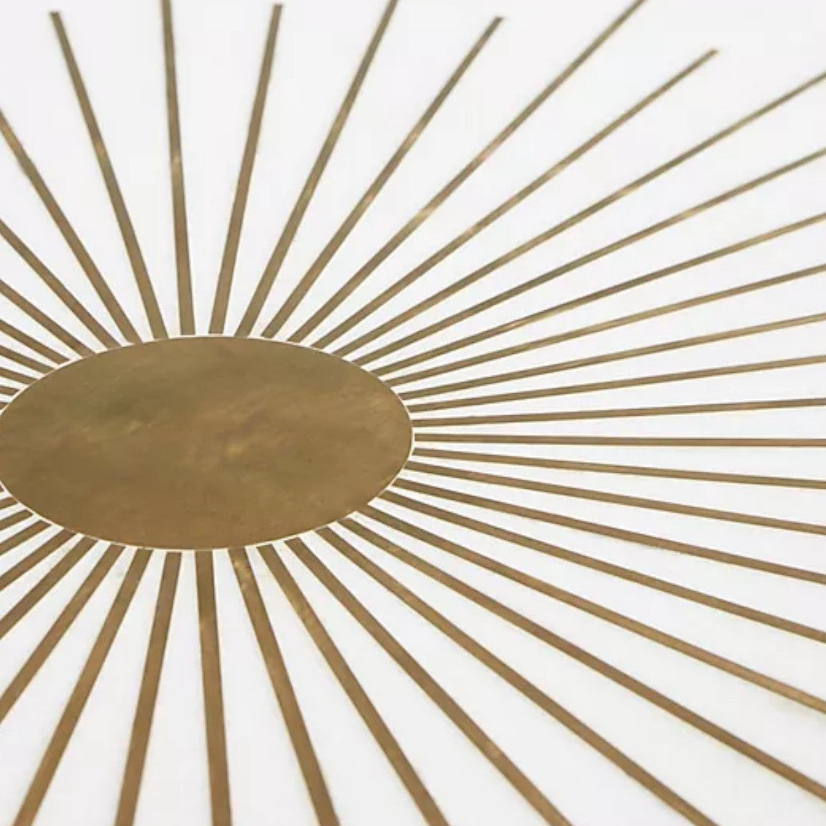 Maren Brass Starburst Round Coffee Table