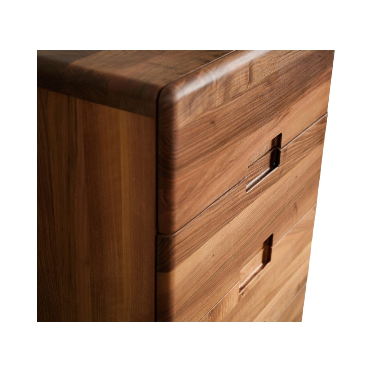 Nevio Walnut Wood Chest of Drawers