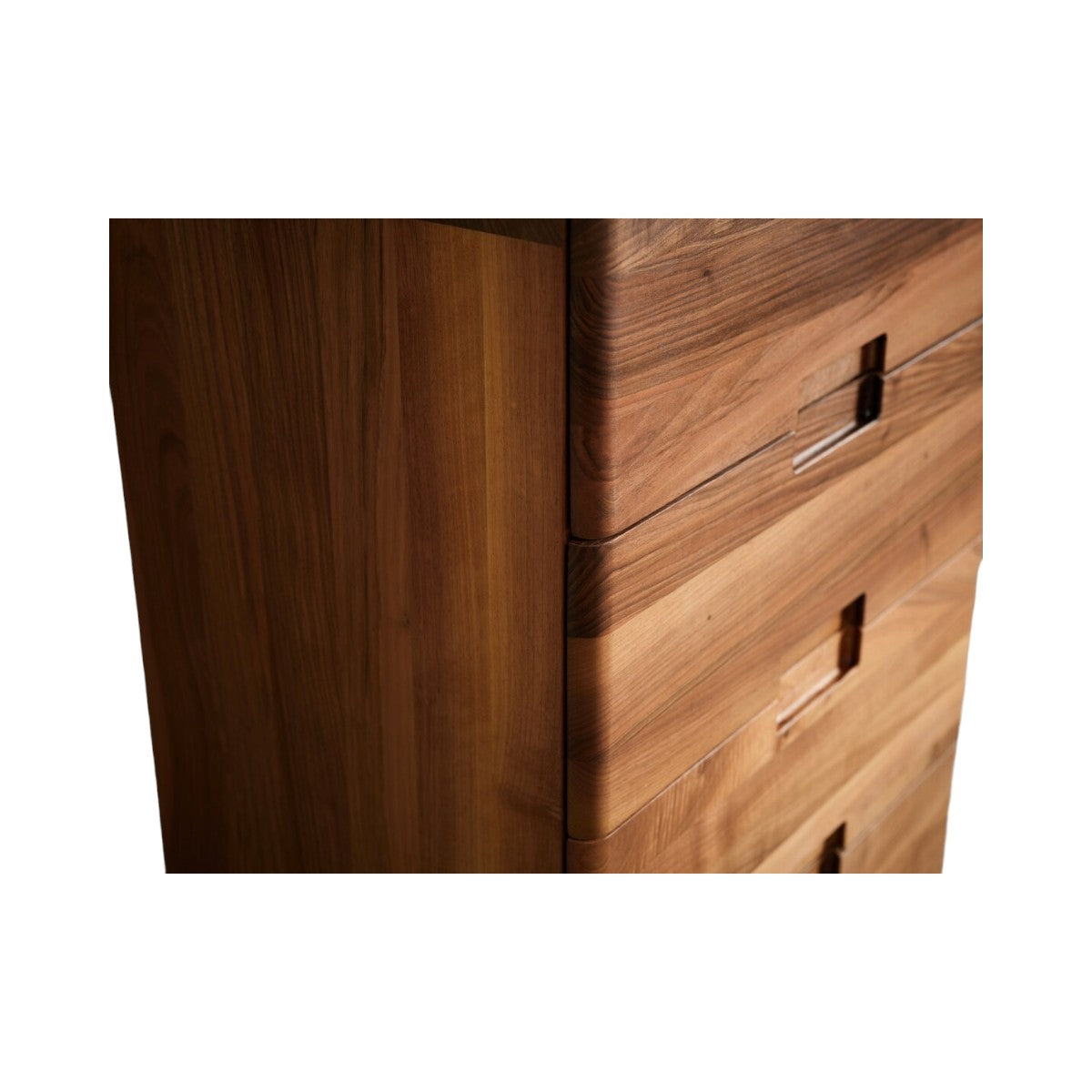 Nevio Walnut Wood Chest of Drawers