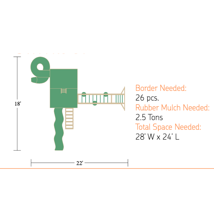 Orbit Nebula Climber Vinyl Swing Set