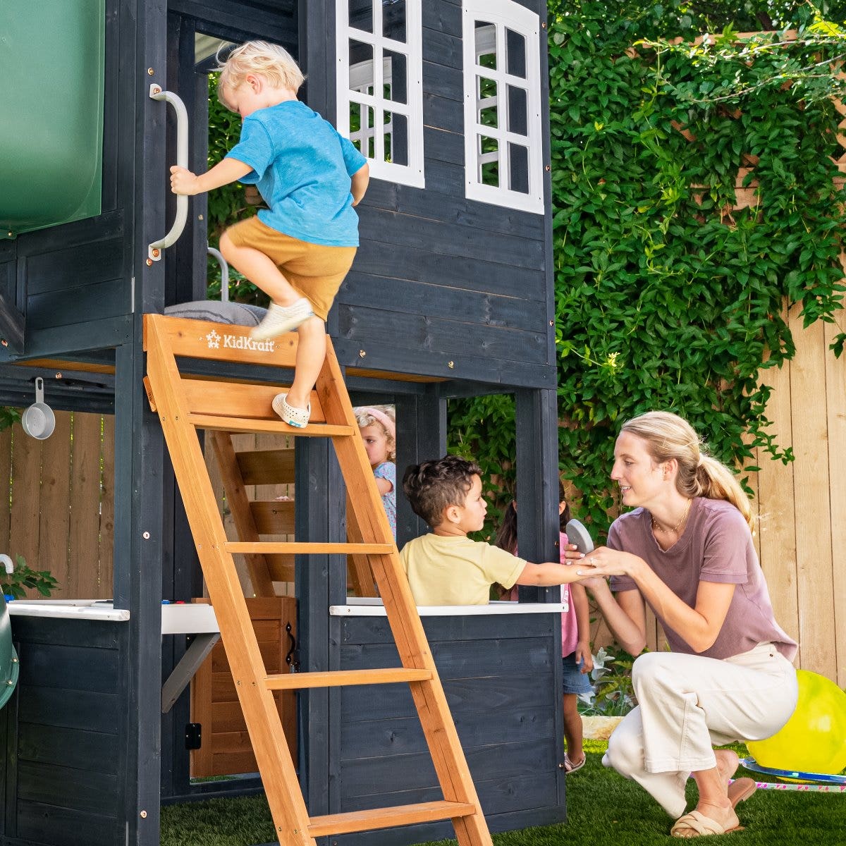 Cozy Escape Playhouse - Navy - Installation Available