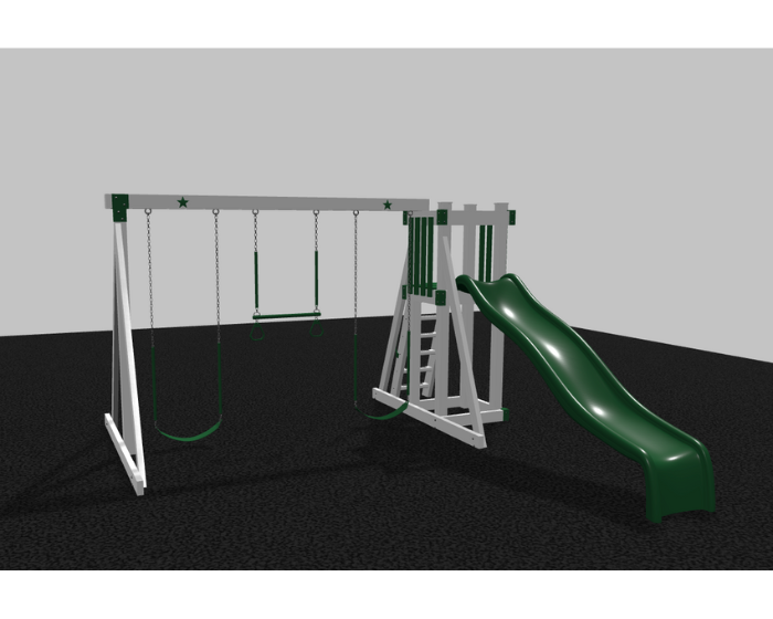 Star 2 Vinyl Swing Set