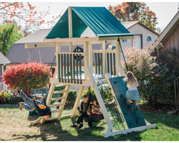 Stardust Vinyl Swing Set