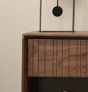 Mazonvintage-Whimsical Solid American Walnut Wood Nightstand