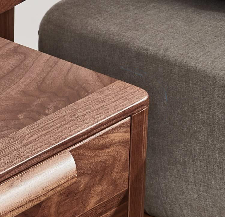 Mazonvintage-Stylish High-End Black Walnut Wood Side Table