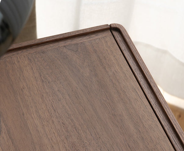 Mazonvintage-Art Deco Black Walnut Wood Night Table