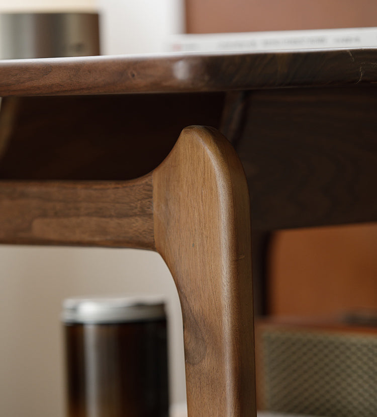 Mazonvintage-Danish Vintage Dual Walnut Wood End Table