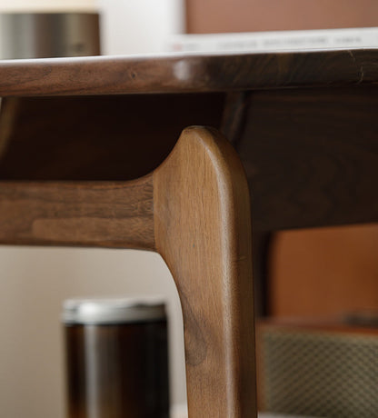 Mazonvintage-Danish Vintage Dual Walnut Wood End Table