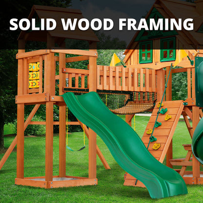 Wilderness Gym w/ Sky Loft Swing Set