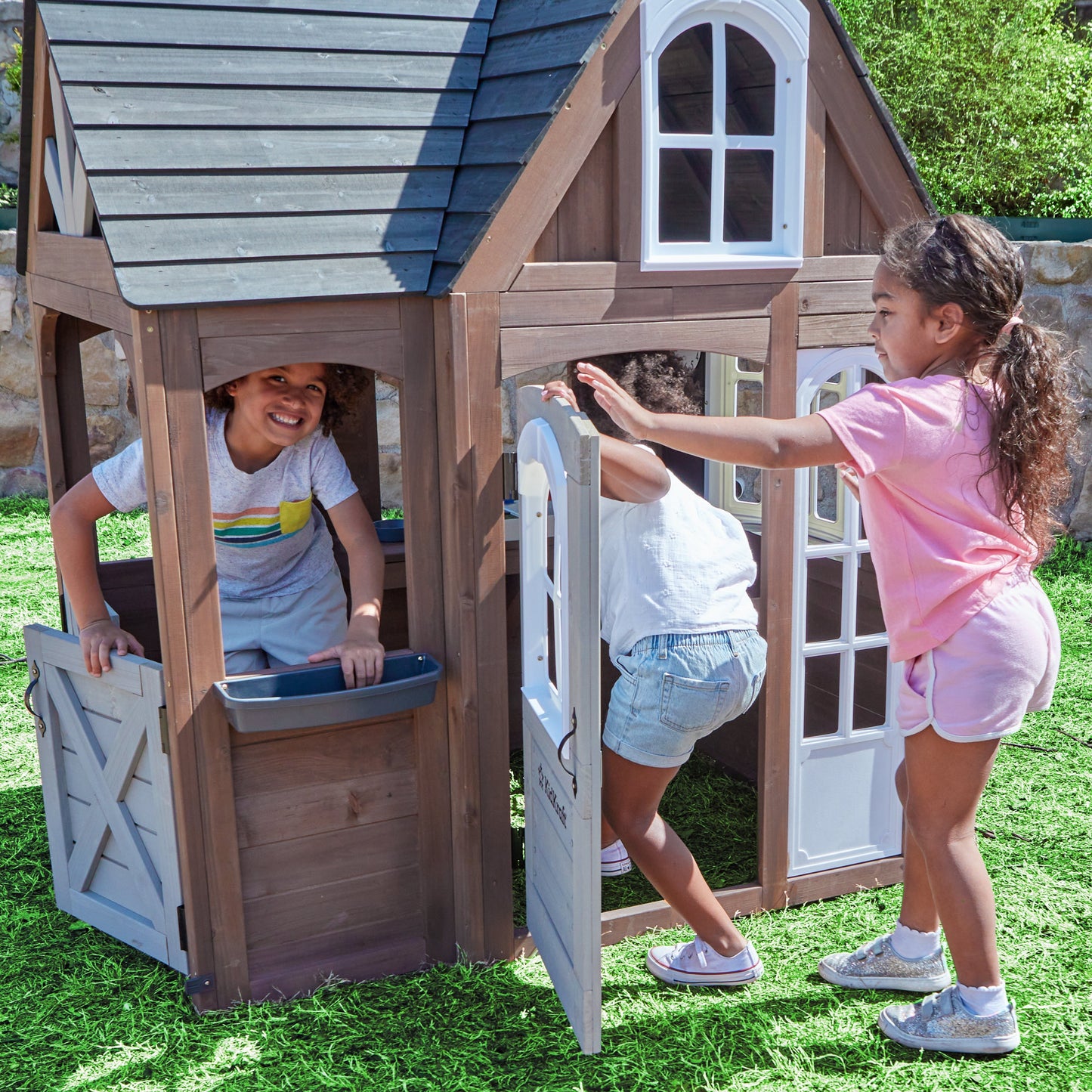 Timberwood Wooden Outdoor Playhouse