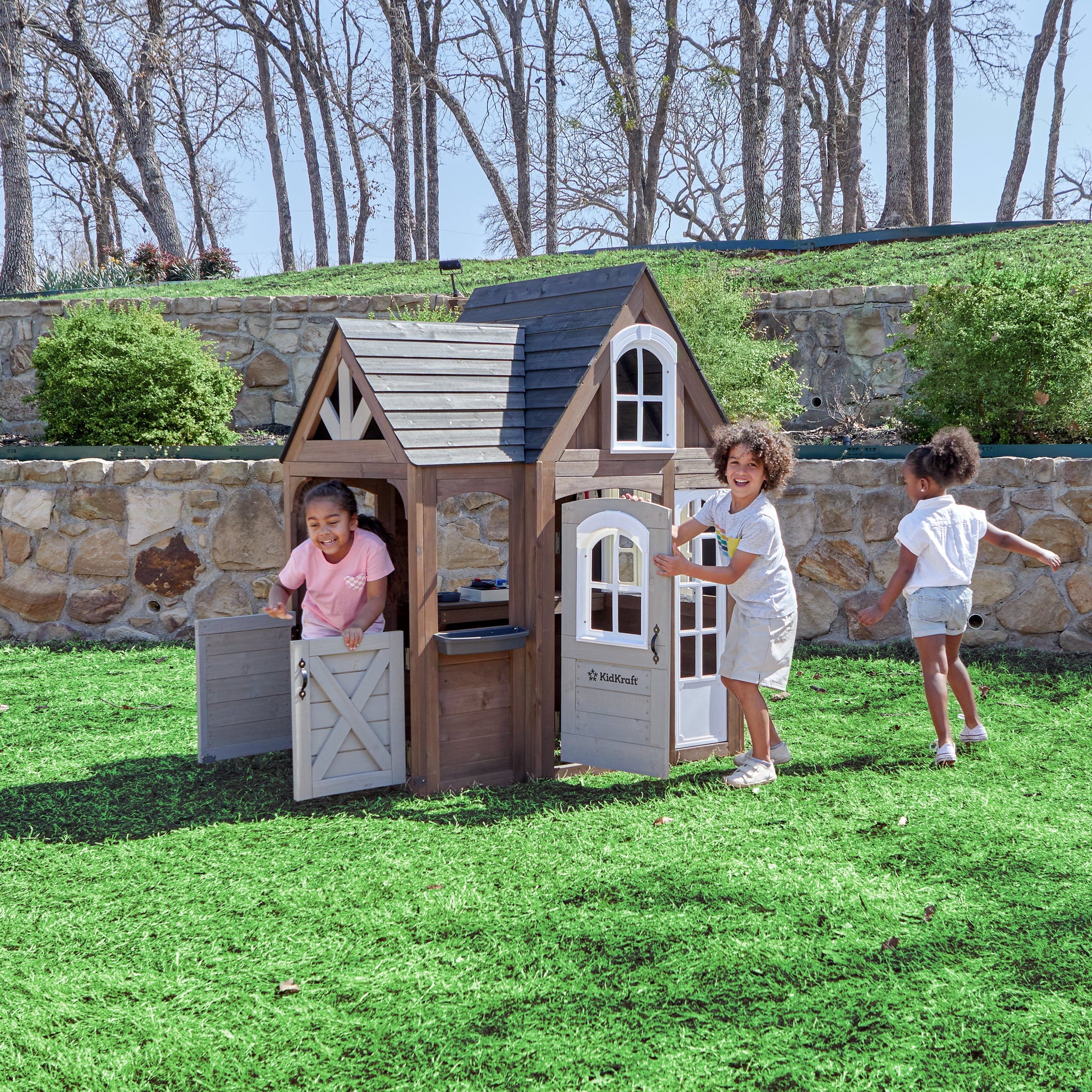 Timberwood Wooden Outdoor Playhouse