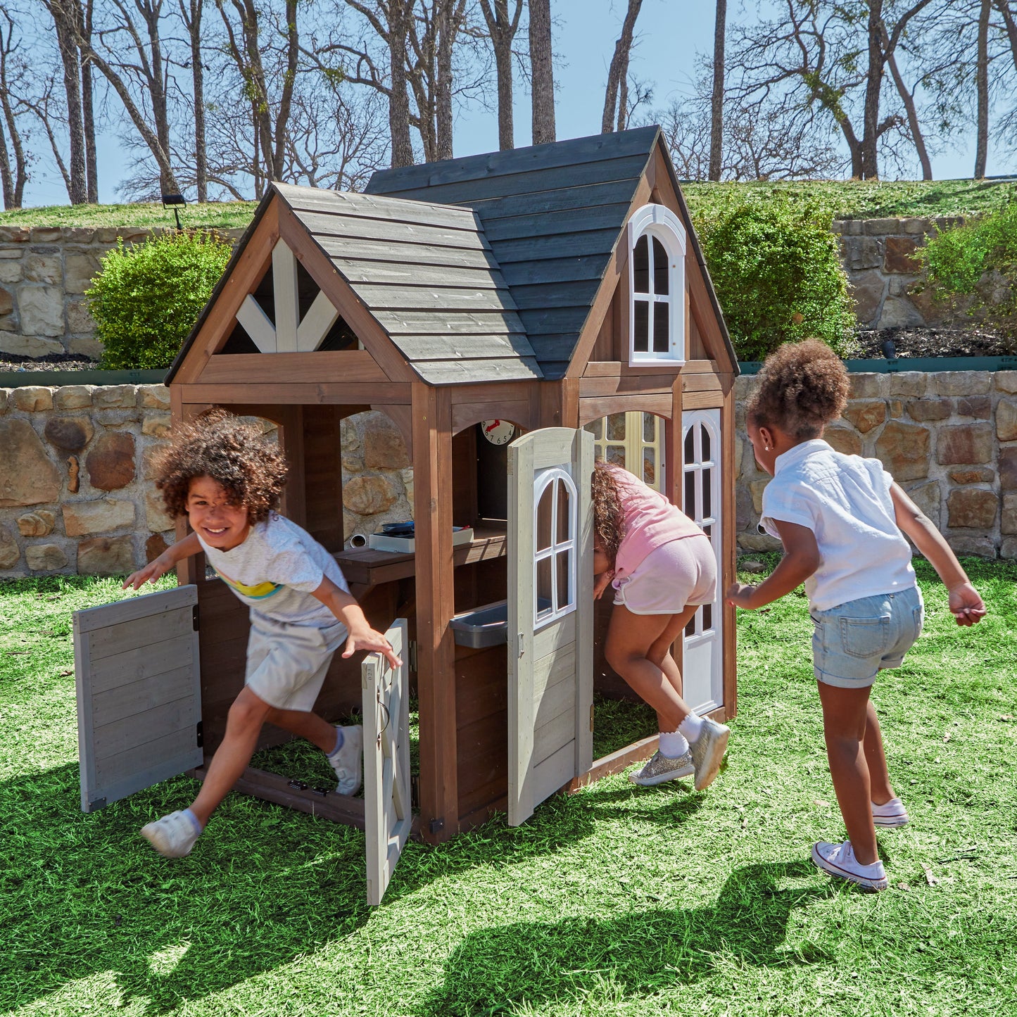 Timberwood Wooden Outdoor Playhouse