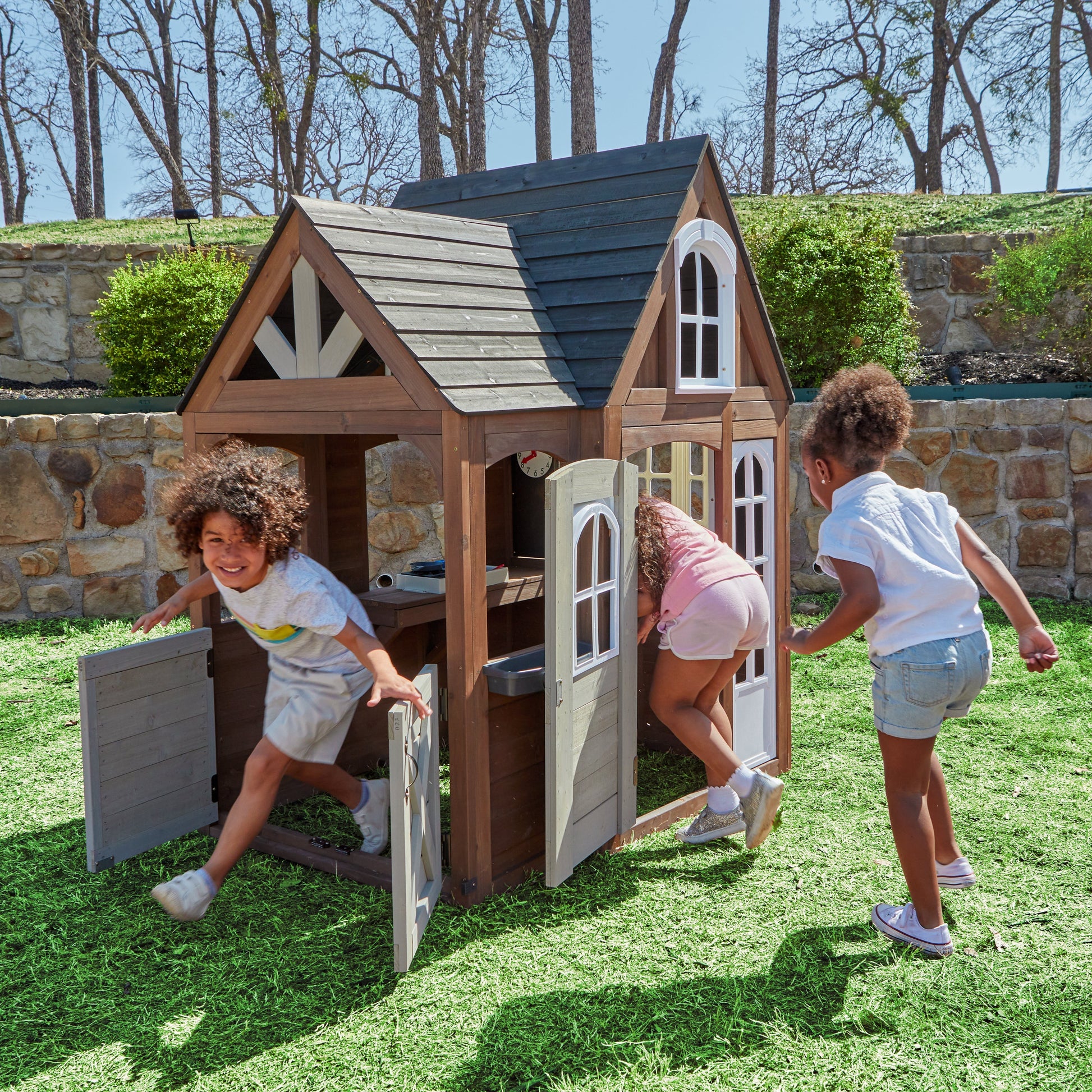 Timberwood Wooden Outdoor Playhouse