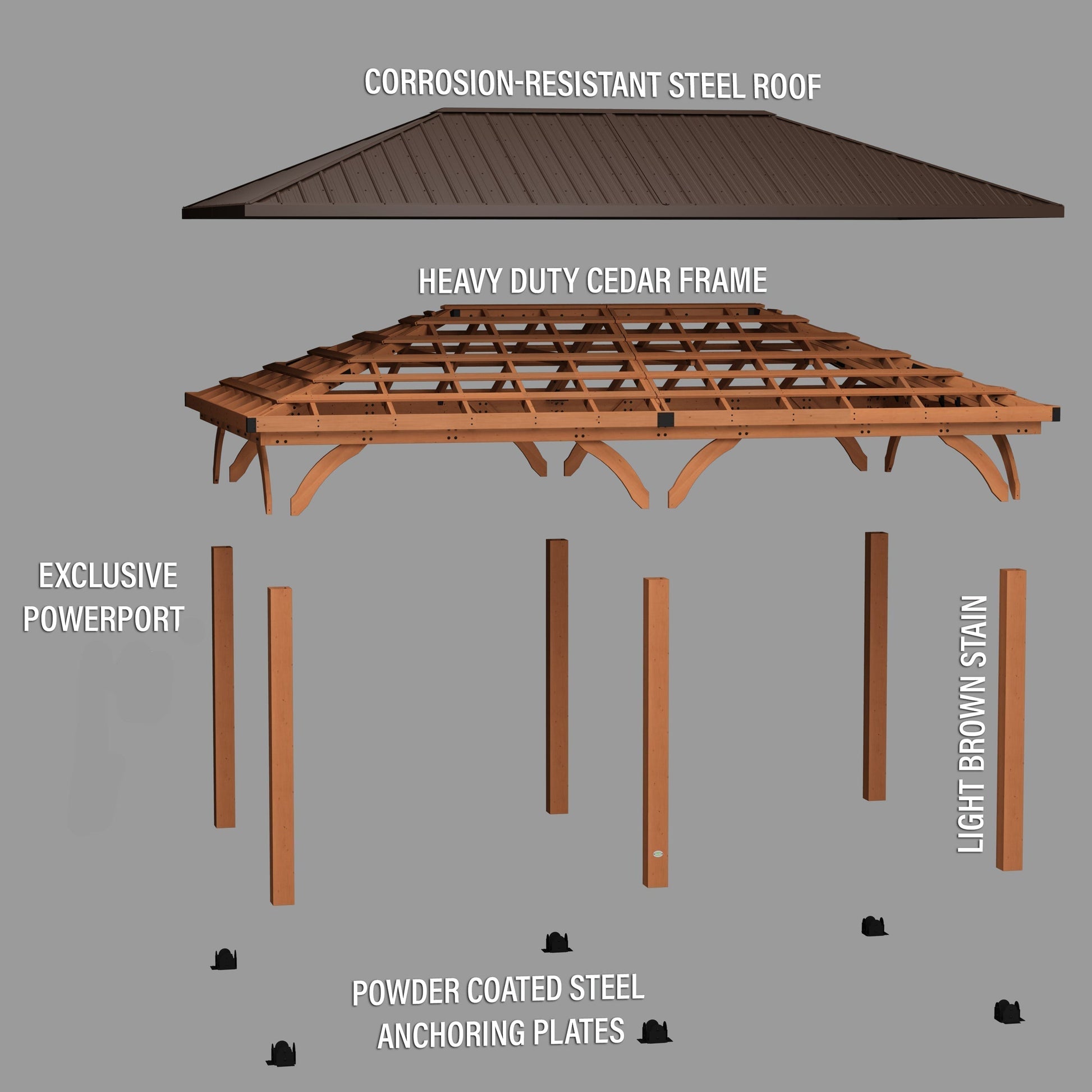 20x12 Barrington Gazebo/Carport