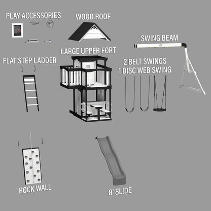 Canyon Creek Swing Set – White