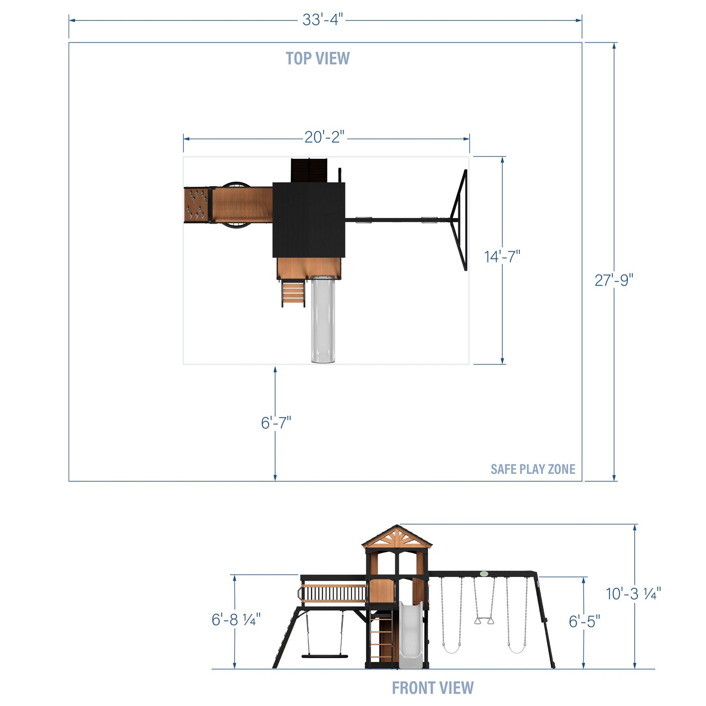 Timber Crossing Swing Set