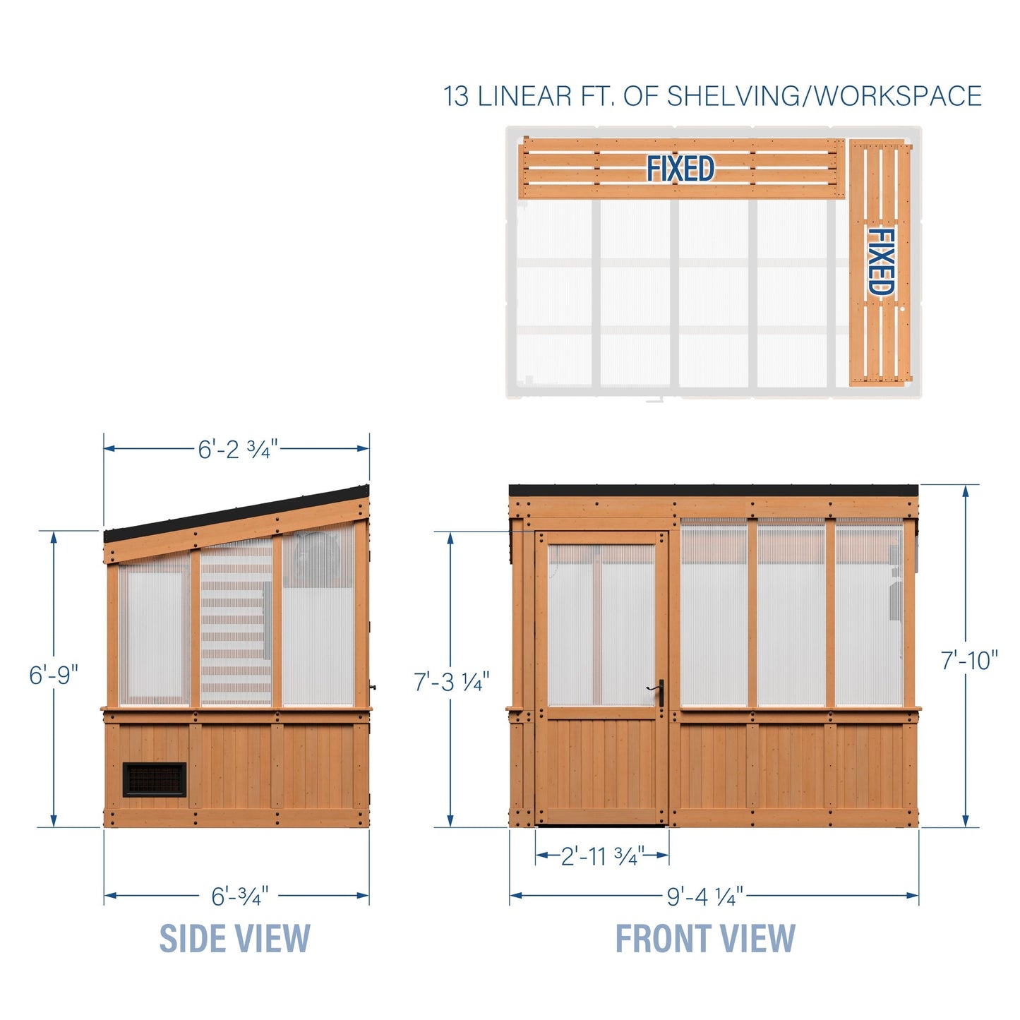 9x6 Willow Greenhouse
