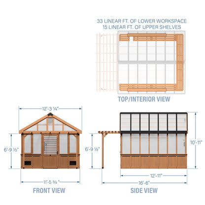 13x11 Bellerose XL Greenhouse