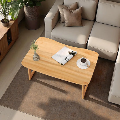 31.5″ Bamboo Coffee Table – Exquisite Asian Design, 265lb Load Capacity 