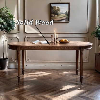 Luxury Hand-Carved Wooden Coffee Table, Traditional Artisan Home Decor