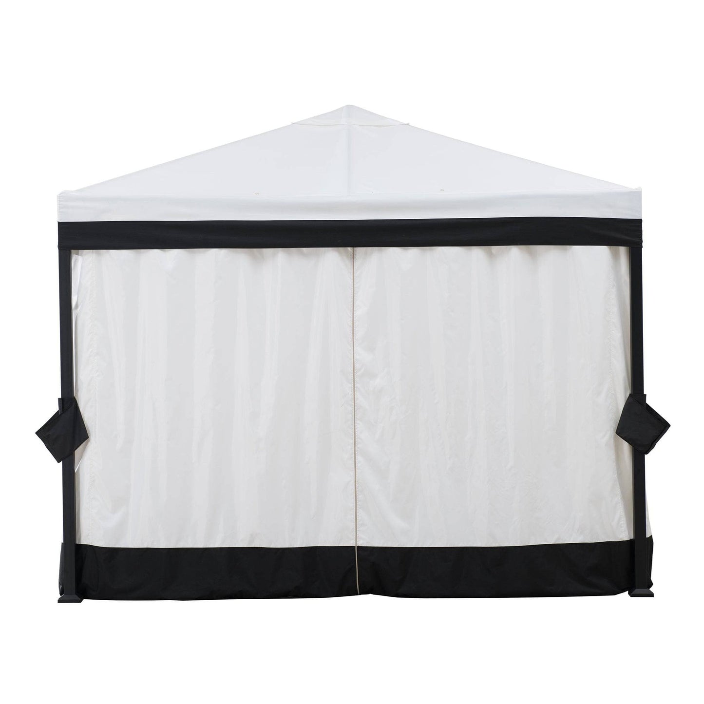 Mazonvintage 10x10 White Gazebo with Curtain and Netting