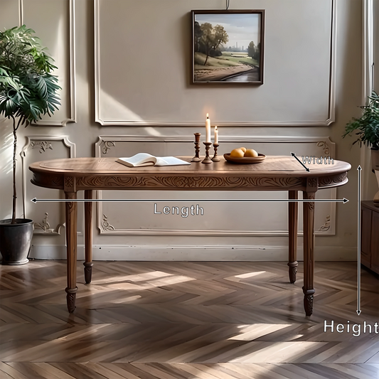 Luxury Hand-Carved Wooden Coffee Table, Traditional Artisan Home Decor
