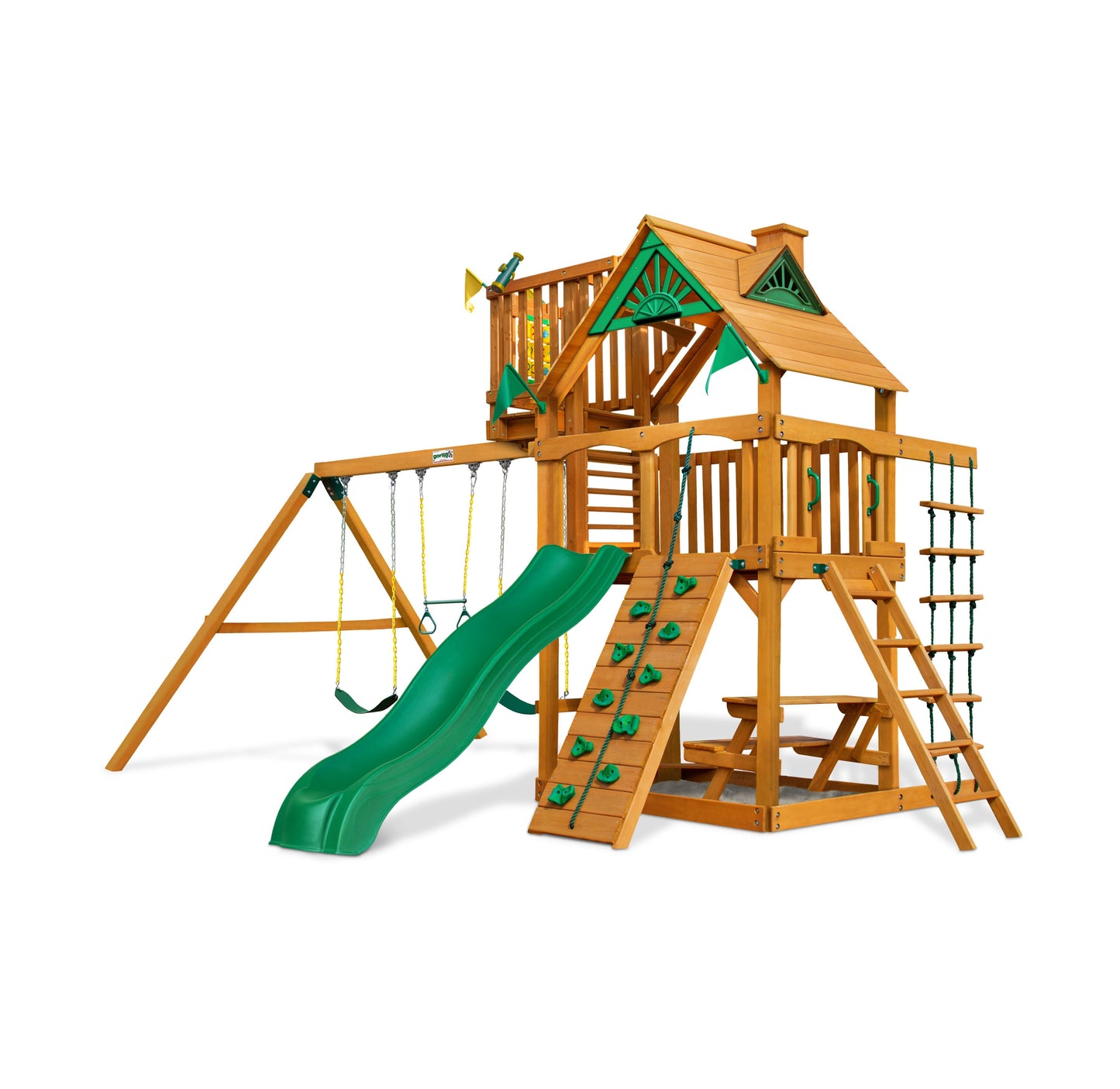 Chateau w/ Sky Loft Swing Set