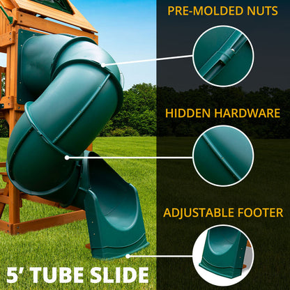 Wilderness Gym w/ Sky Loft Swing Set