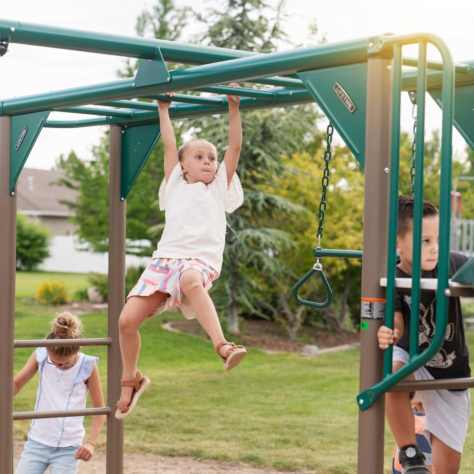 Mazonvintage Monkey Bar Adventure Swing Set (Earthtone) - 91028